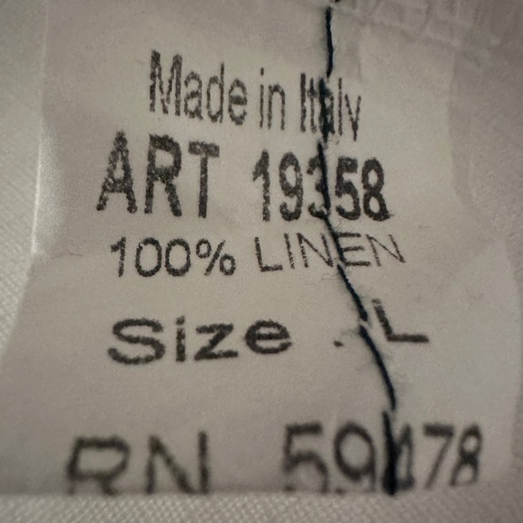 Valentina Naldi White Linen Tank with Lace Details Size Large - Picture 5 of 8